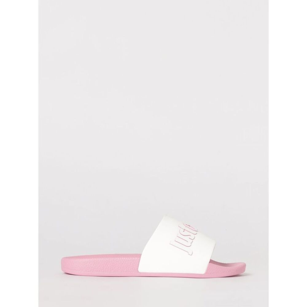 Just Cavalli Women Rubber Sliders With Printed Logo Just Cavalli